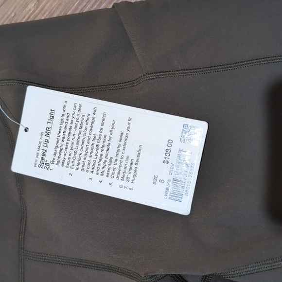 Lululemon Speed Up MR Tight 28" Size 6 - Picture 3 of 8